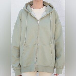 Brandy Melville Green Christy Hoodie